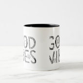 2 Couleurs Tasse de café de Good Vibes (Centre)