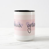 2 Couleurs Tasse de café de grand-maman avec des coeurs (Centre)