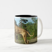 2 Couleurs Tasse de café de great dane (Devant droit)