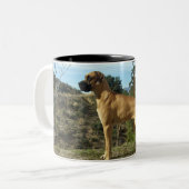 2 Couleurs Tasse de café de great dane (Devant gauche)