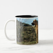 2 Couleurs Tasse de café de great dane (Gauche)