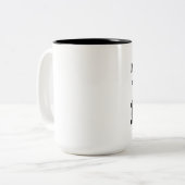 2 Couleurs Tasse de café de griffe supérieure (Devant gauche)