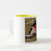 2 Couleurs Tasse de café de gros-bec (Devant gauche)