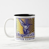 2 Couleurs Tasse de café de Hogansville avec la conception (Gauche)
