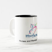 2 Couleurs Tasse de café de Hoofbeatz (Devant gauche)