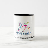 2 Couleurs Tasse de café de Hoofbeatz (Centre)