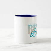 2 Couleurs Tasse de café de jeune mariée de plage de St (Centre)