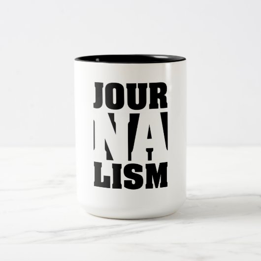 2 Couleurs Tasse de café de journalisme (Centre)