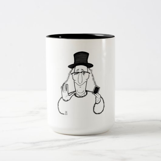 2 Couleurs Tasse de café de Juan Tamariz (Centre)