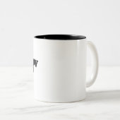 2 Couleurs Tasse de café de jurisprudence grande (Devant droit)