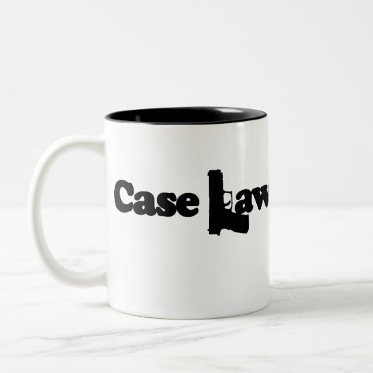 2 Couleurs Tasse de café de jurisprudence grande (Gauche)
