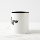 2 Couleurs Tasse de café de jurisprudence grande (Centre)