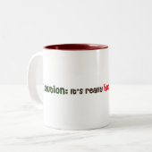 2 Couleurs tasse de café de kawaii (Devant gauche)