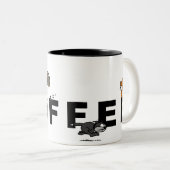 2 Couleurs Tasse de café de Kitty (Devant droit)