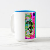 2 Couleurs tasse de café de la reine noire (Devant gauche)