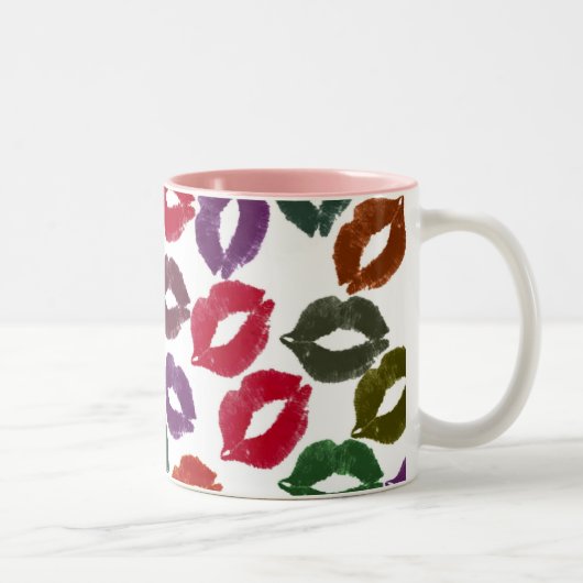 2 Couleurs tasse de café de Lèvre-je-licious-ness (Droit)