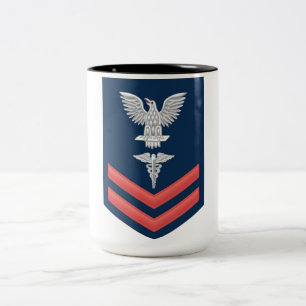 2 Couleurs Tasse de café de l'infirmier de la marine américai