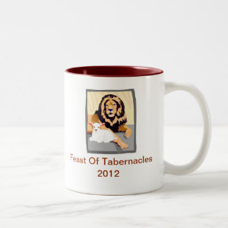 2 Couleurs Tasse de café de lion et d'agneau