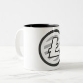 2 Couleurs Tasse de café de Litecoin (Devant gauche)
