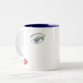 2 Couleurs Tasse de café de Lola (Devant gauche)