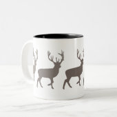 2 Couleurs Tasse de café de mâle (Devant gauche)