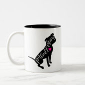 2 Couleurs Tasse de café de maman de Pitbull (Gauche)