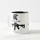 2 Couleurs Tasse de café de Molon Labe (Devant gauche)
