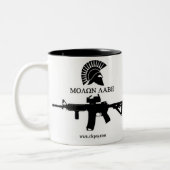 2 Couleurs Tasse de café de Molon Labe (Gauche)