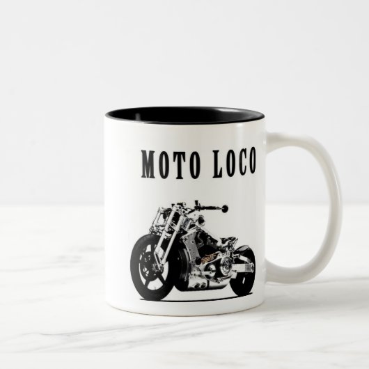 2 Couleurs Tasse de café de Moto Loco (Droit)