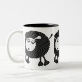 2 Couleurs Tasse de café de moutons noirs (Gauche)