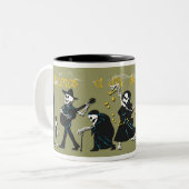 2 Couleurs Tasse de café de Muertos (Devant gauche)