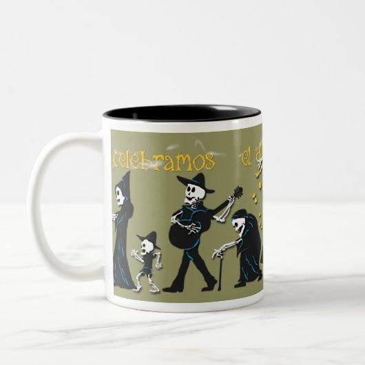 2 Couleurs Tasse de café de Muertos (Gauche)