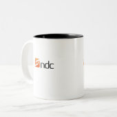2 Couleurs Tasse de café de NDC 15oz (Devant gauche)