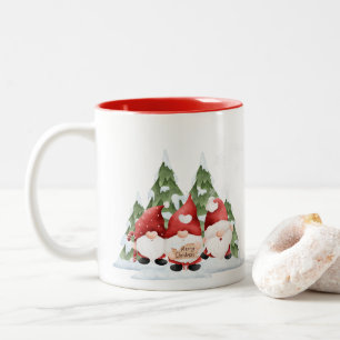 2 Couleurs Tasse de café de Noël Trois Gnome