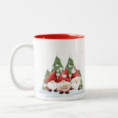 2 Couleurs Tasse de café de Noël Trois Gnome (Gauche)