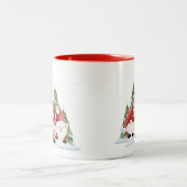 2 Couleurs Tasse de café de Noël Trois Gnome (Centre)