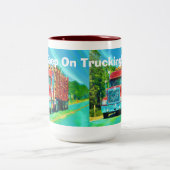2 Couleurs Tasse de café de notation de camion de grande (Centre)