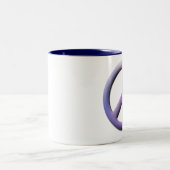 2 Couleurs Tasse de café de paix (Centre)