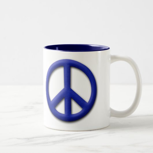 2 Couleurs Tasse de café de paix (Droit)