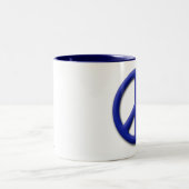 2 Couleurs Tasse de café de paix (Centre)