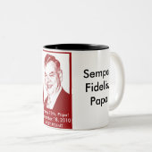 2 Couleurs Tasse de café de papa -- Noir (Devant droit)