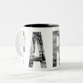 2 Couleurs Tasse de café de PARIS (Devant gauche)