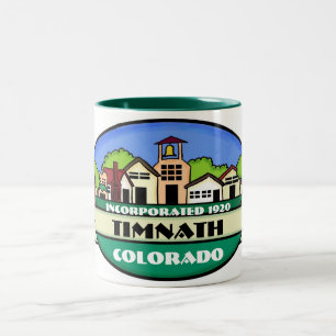 2 Couleurs Tasse de café de petite ville de Timnath le