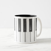2 Couleurs Tasse de café de piano (Devant droit)