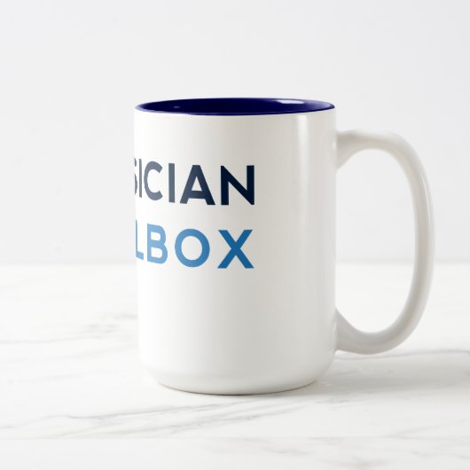 2 Couleurs Tasse de café de pinte (Droit)