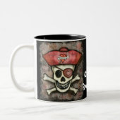 2 Couleurs Tasse de café de pirate de Valentine (Gauche)