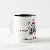 2 Couleurs Tasse de café de plongeur de photo (Devant gauche)