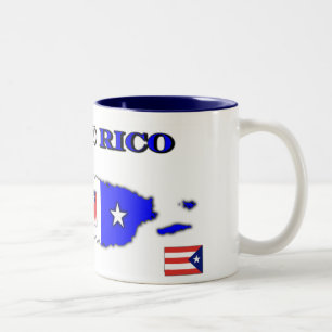 2 Couleurs Tasse de café de Porto Rico
