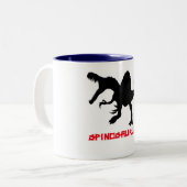 2 Couleurs Tasse de café de PrimalBeasts Spinosaurus (Devant gauche)
