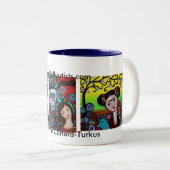 2 Couleurs Tasse de café de PRISARTS (Devant droit)